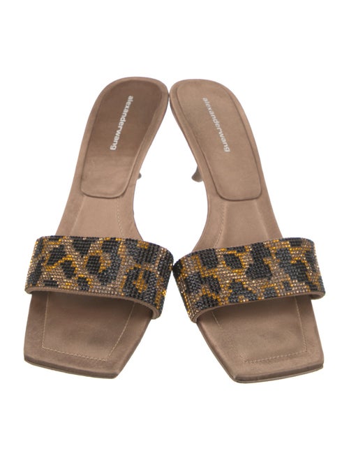 Alexander Wang Satin Printed Slides