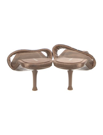 Alexander Wang Satin Printed Slides