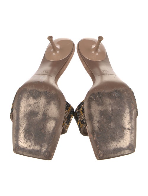 Alexander Wang Satin Printed Slides