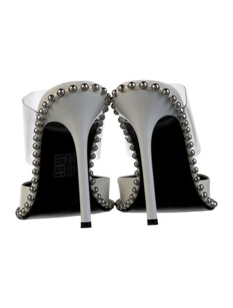 Alexander Wang Leather Studded Accents Mules
