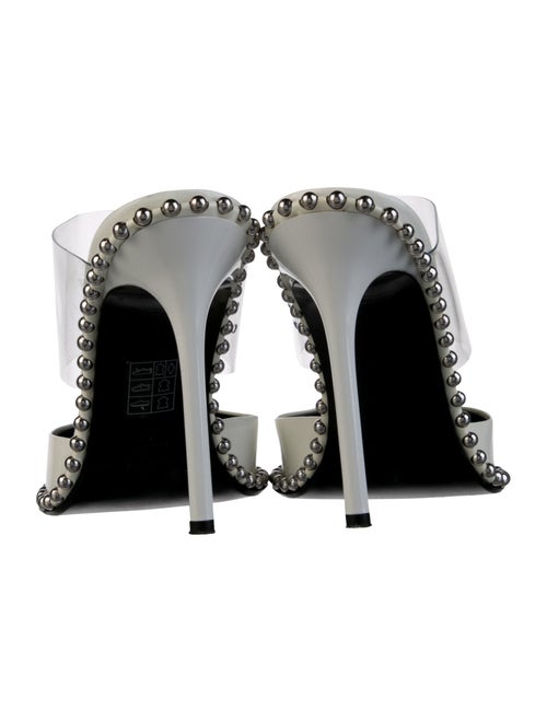 Alexander Wang Leather Studded Accents Mules