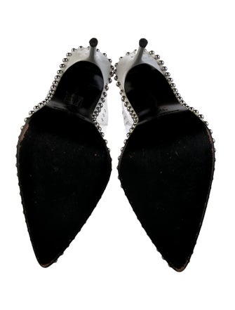 Alexander Wang Leather Studded Accents Mules