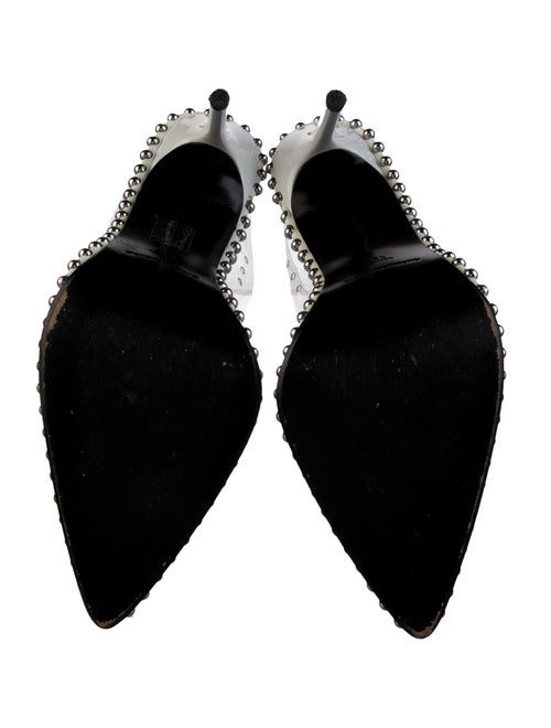 Alexander Wang Leather Studded Accents Mules