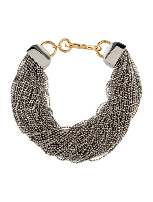 Alexander Wang Two-Tone Ball Chain Multistrand Necklace