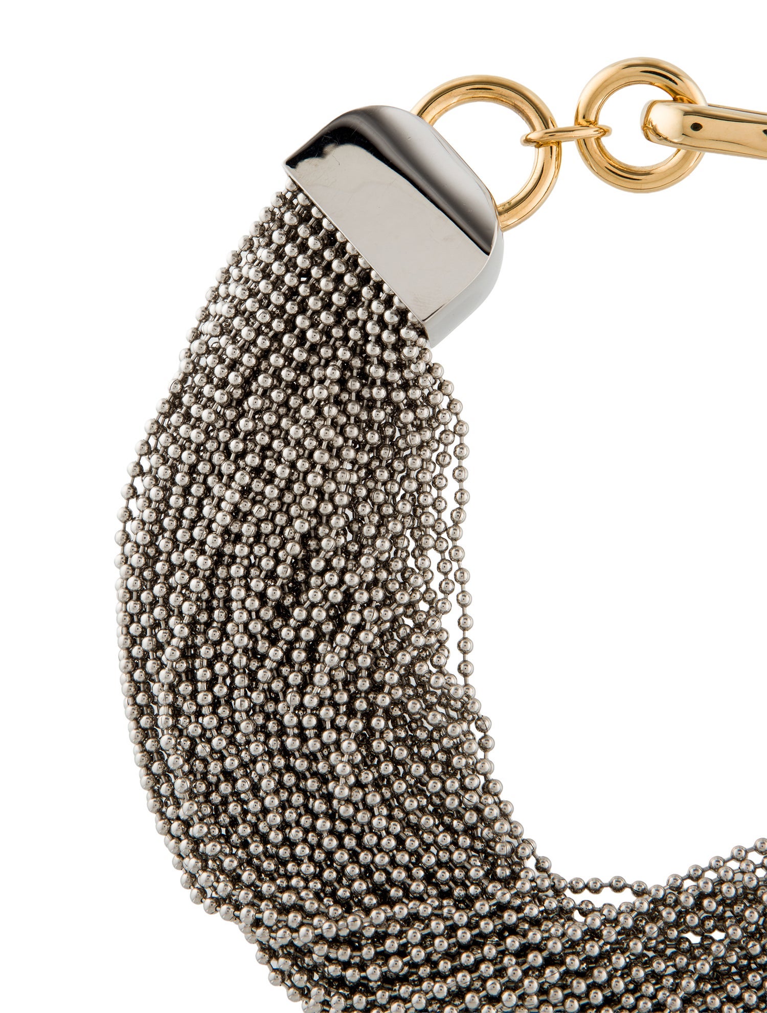 Alexander Wang Two-Tone Ball Chain Multistrand Necklace