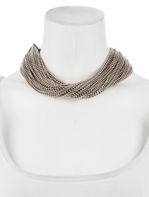 Alexander Wang Two-Tone Ball Chain Multistrand Necklace