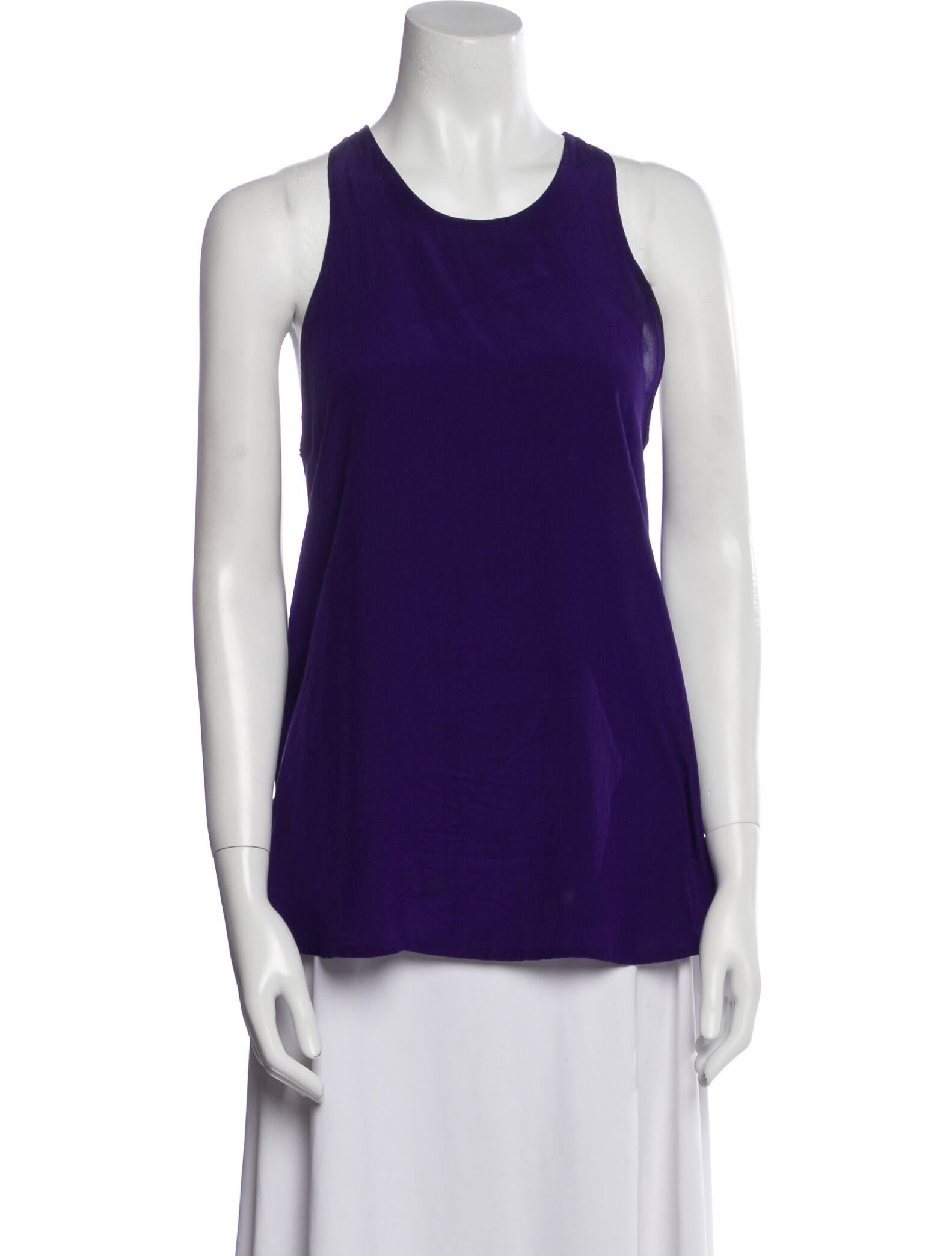 Alexander Wang Silk Scoop Neck Top