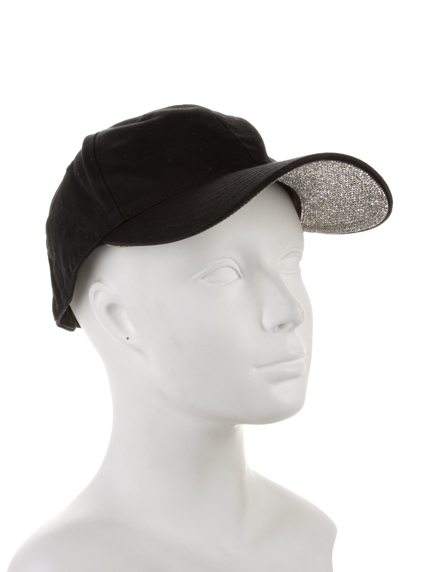 Alexander Wang Black cotton Alexander Wang baseball hat with crystal embellishment