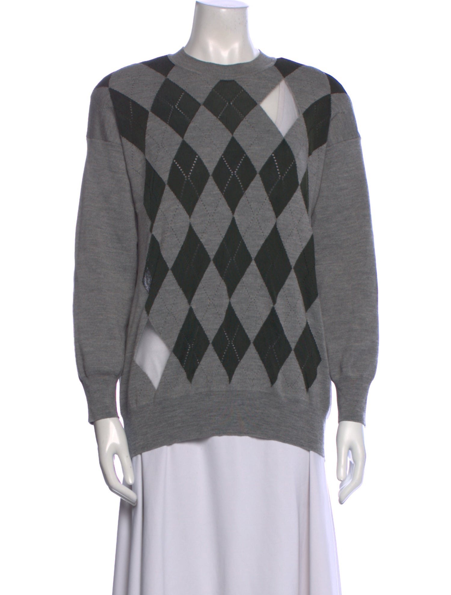 Alexander Wang Printed Crew Neck Sweater