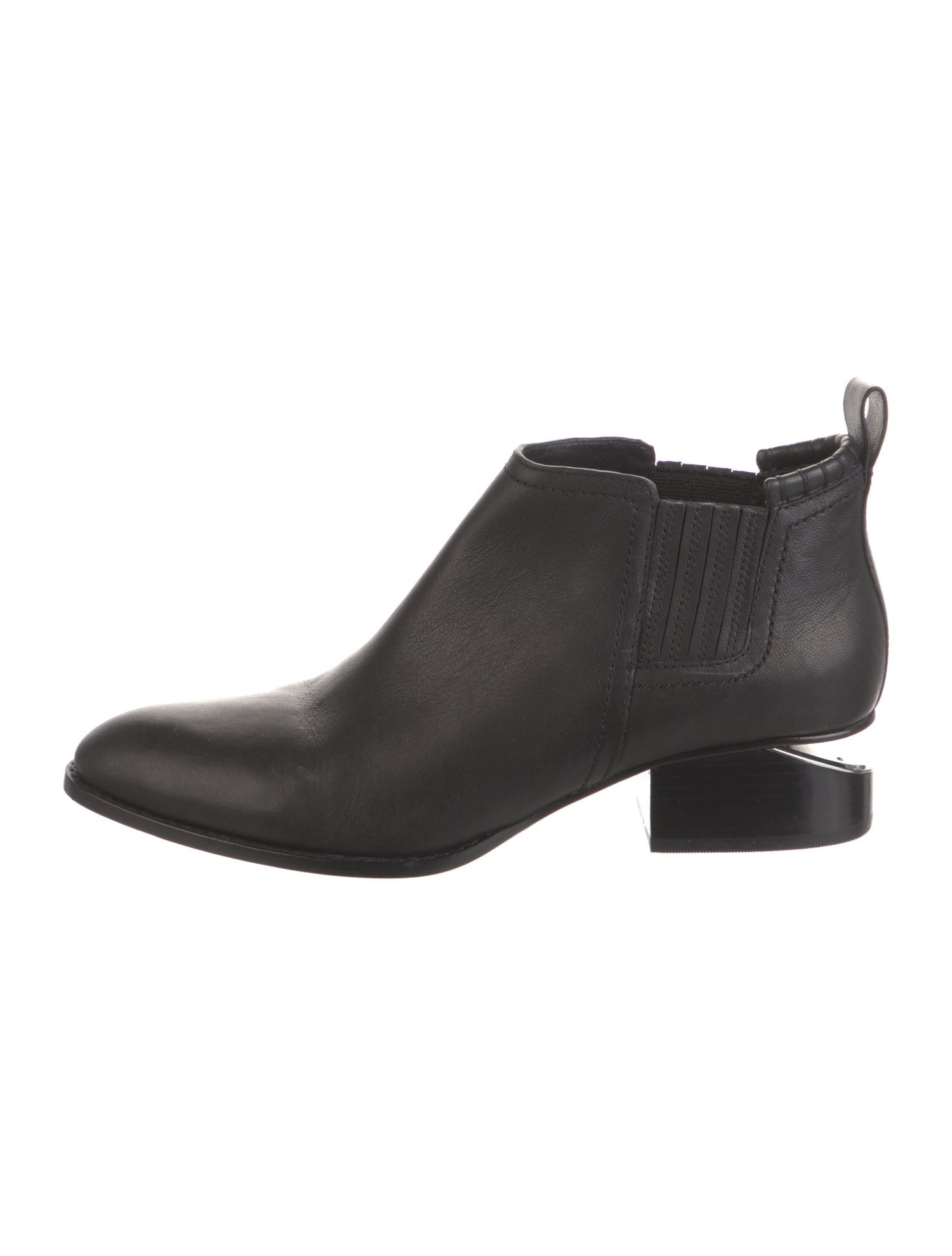 Alexander Wang Leather Whipstitch Trim Chelsea Boots