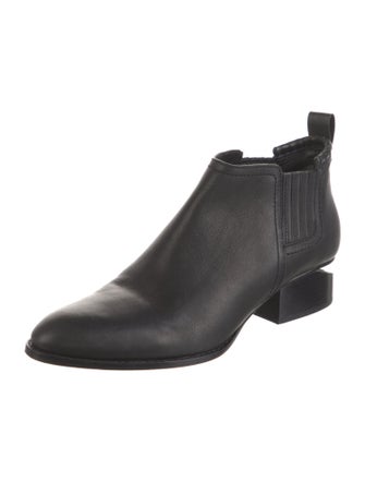 Alexander Wang Leather Whipstitch Trim Chelsea Boots
