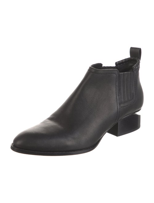 Alexander Wang Leather Whipstitch Trim Chelsea Boots