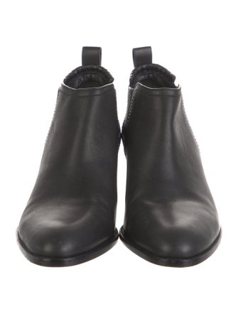 Alexander Wang Leather Whipstitch Trim Chelsea Boots