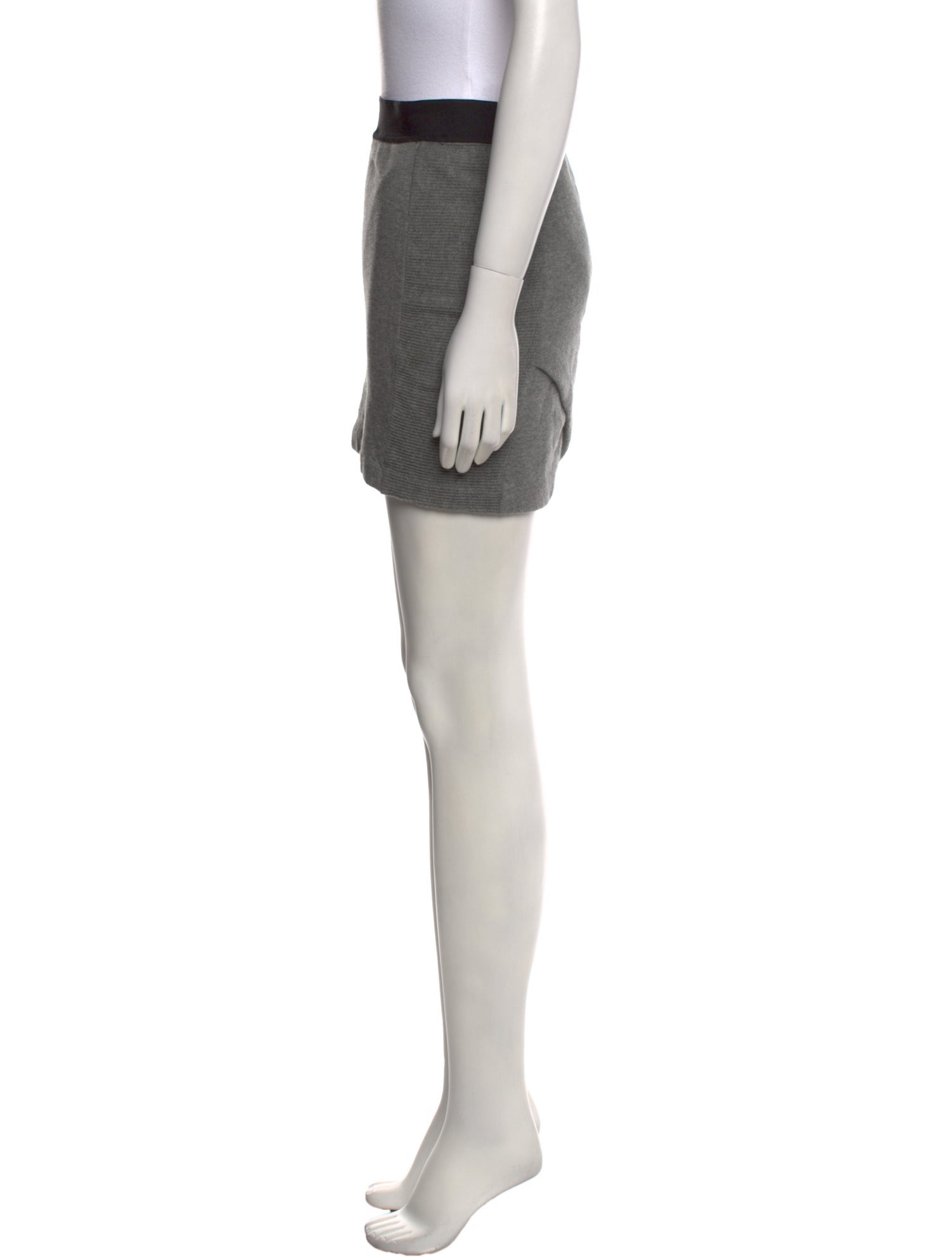 T by Alexander Wang Raw-Edge Trim Mini Skirt