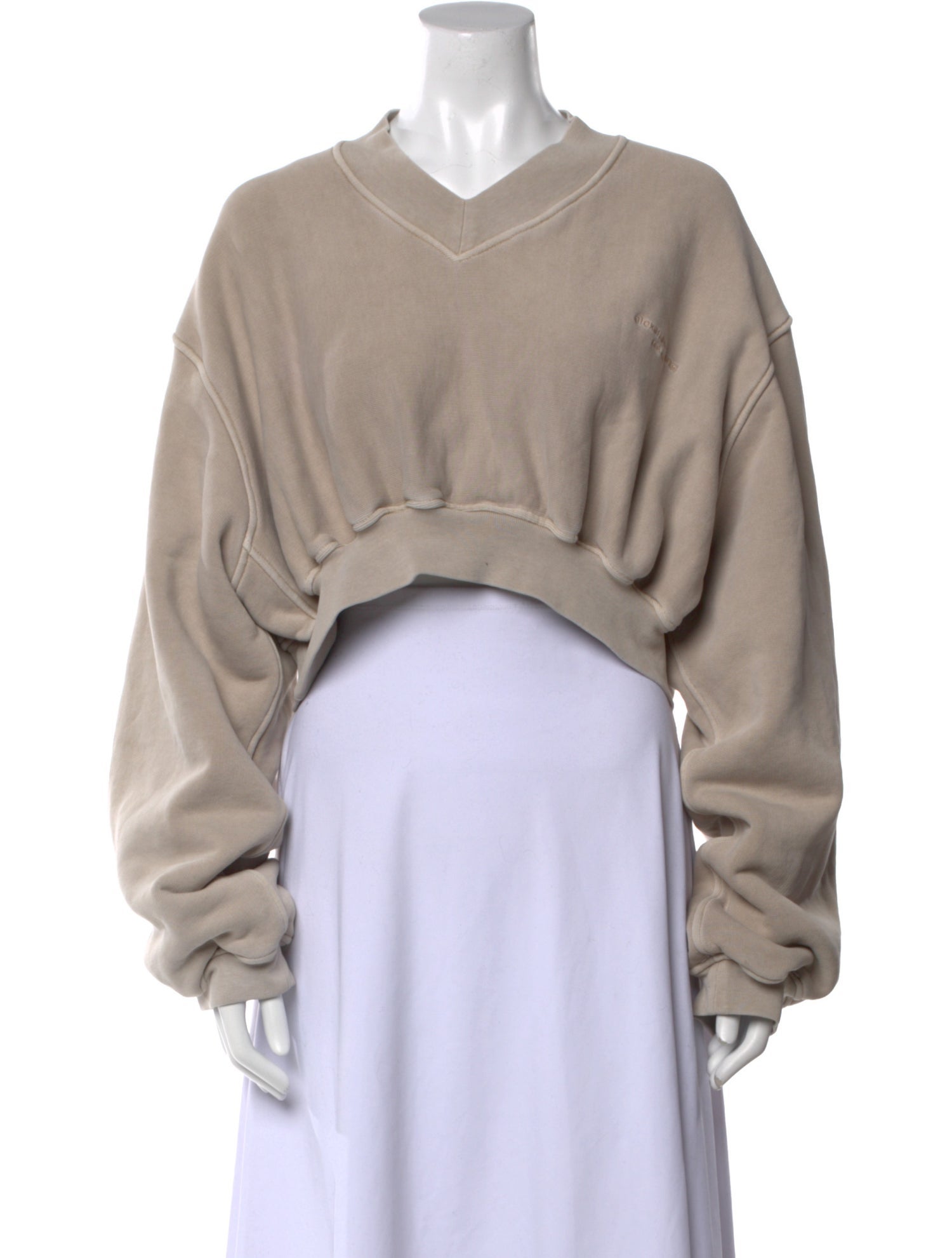 Alexander Wang V-Neck Long Sleeve Sweatshirt