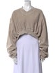 Alexander Wang V-Neck Long Sleeve Sweatshirt