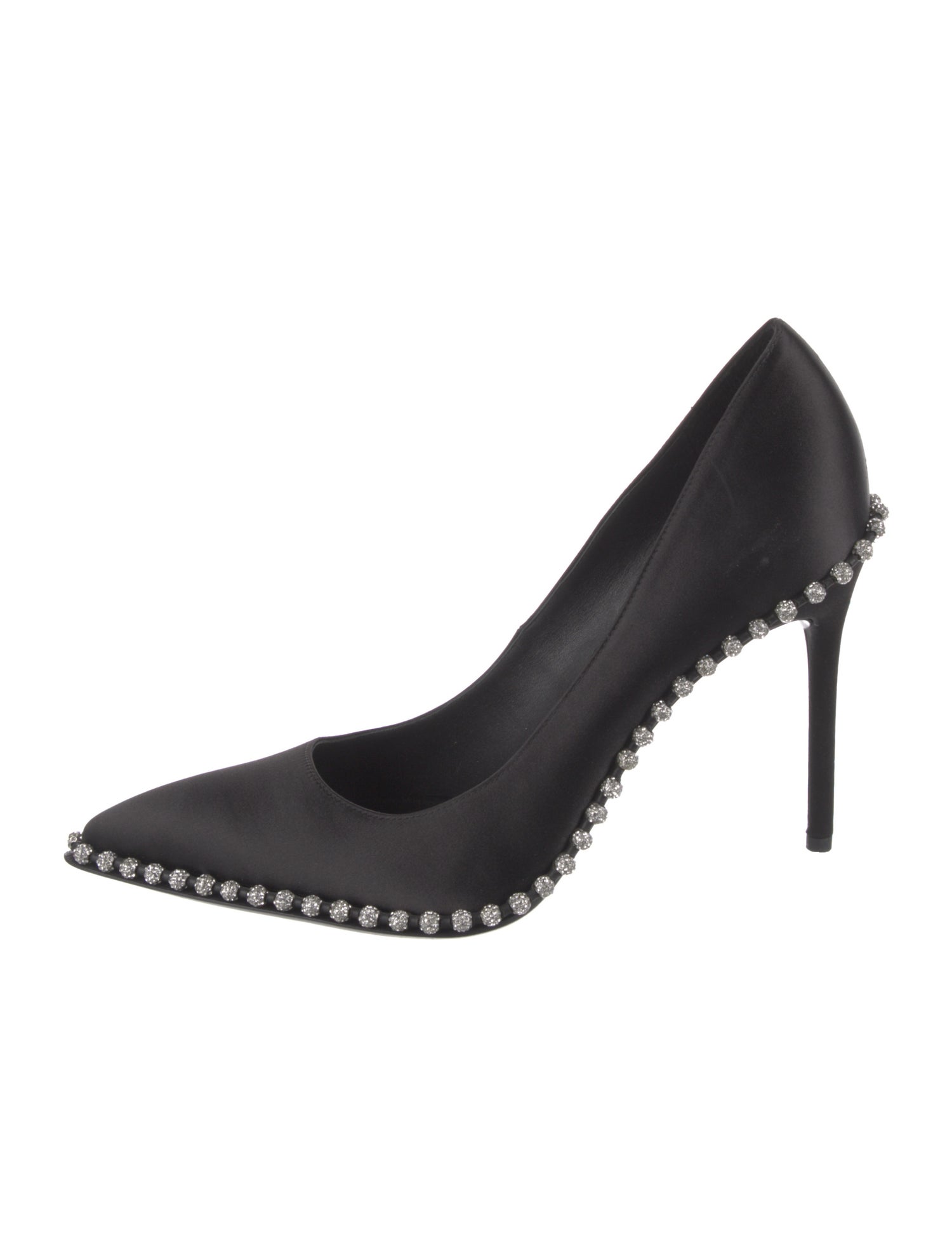 Alexander Wang Satin Crystal Embellishments Pumps