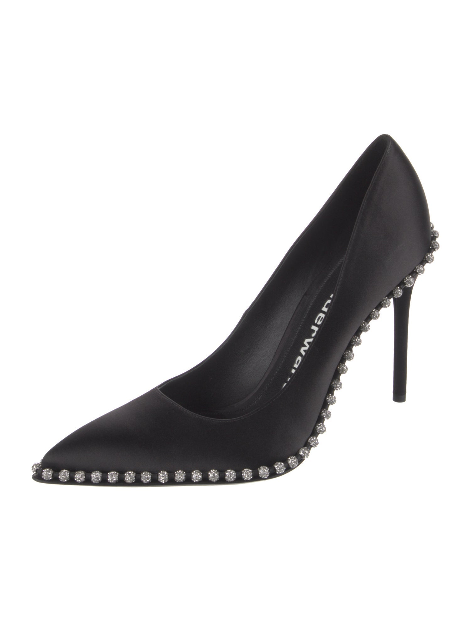 Alexander Wang Satin Crystal Embellishments Pumps
