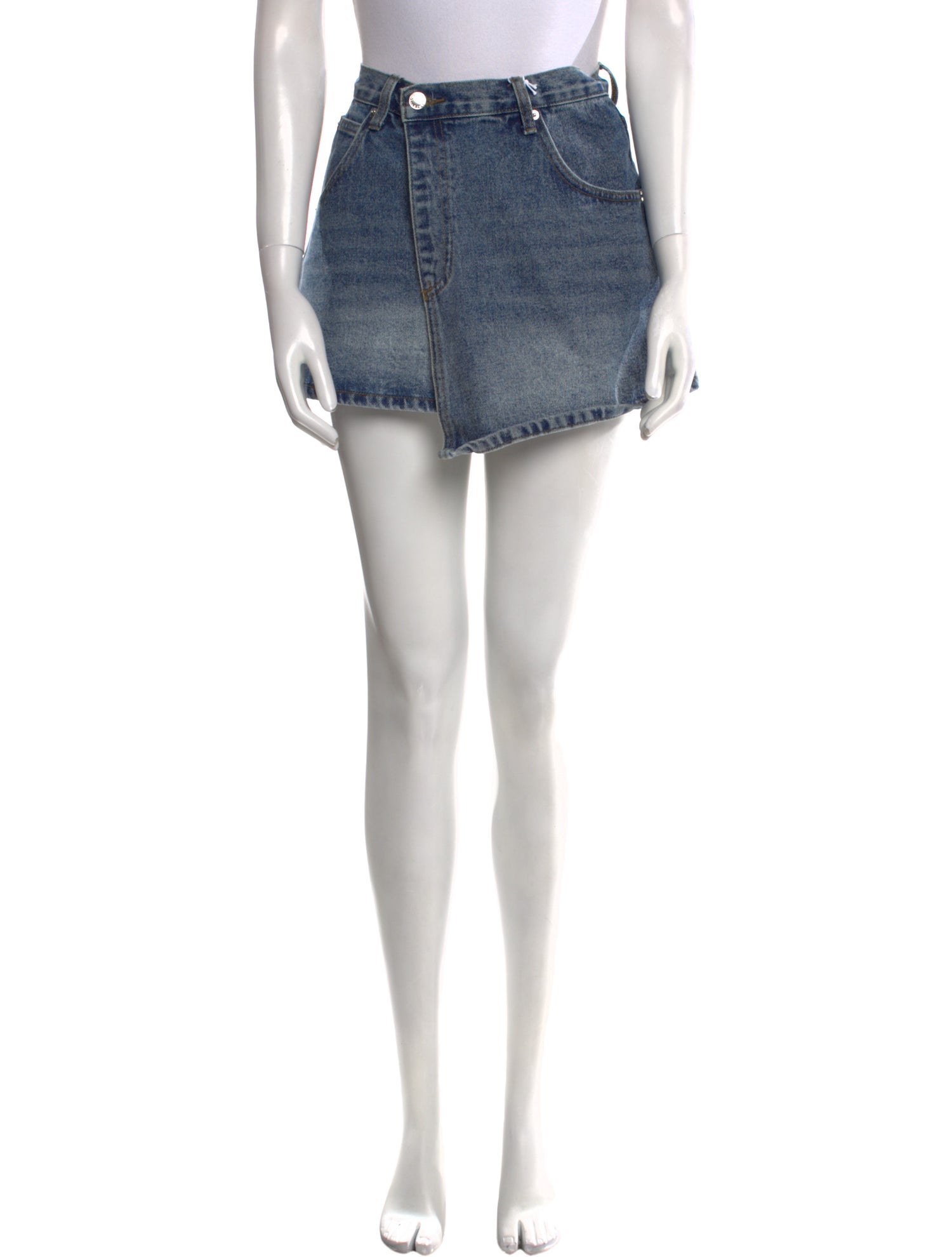 Alexander Wang Raw-Edge Trim Mini Skirt