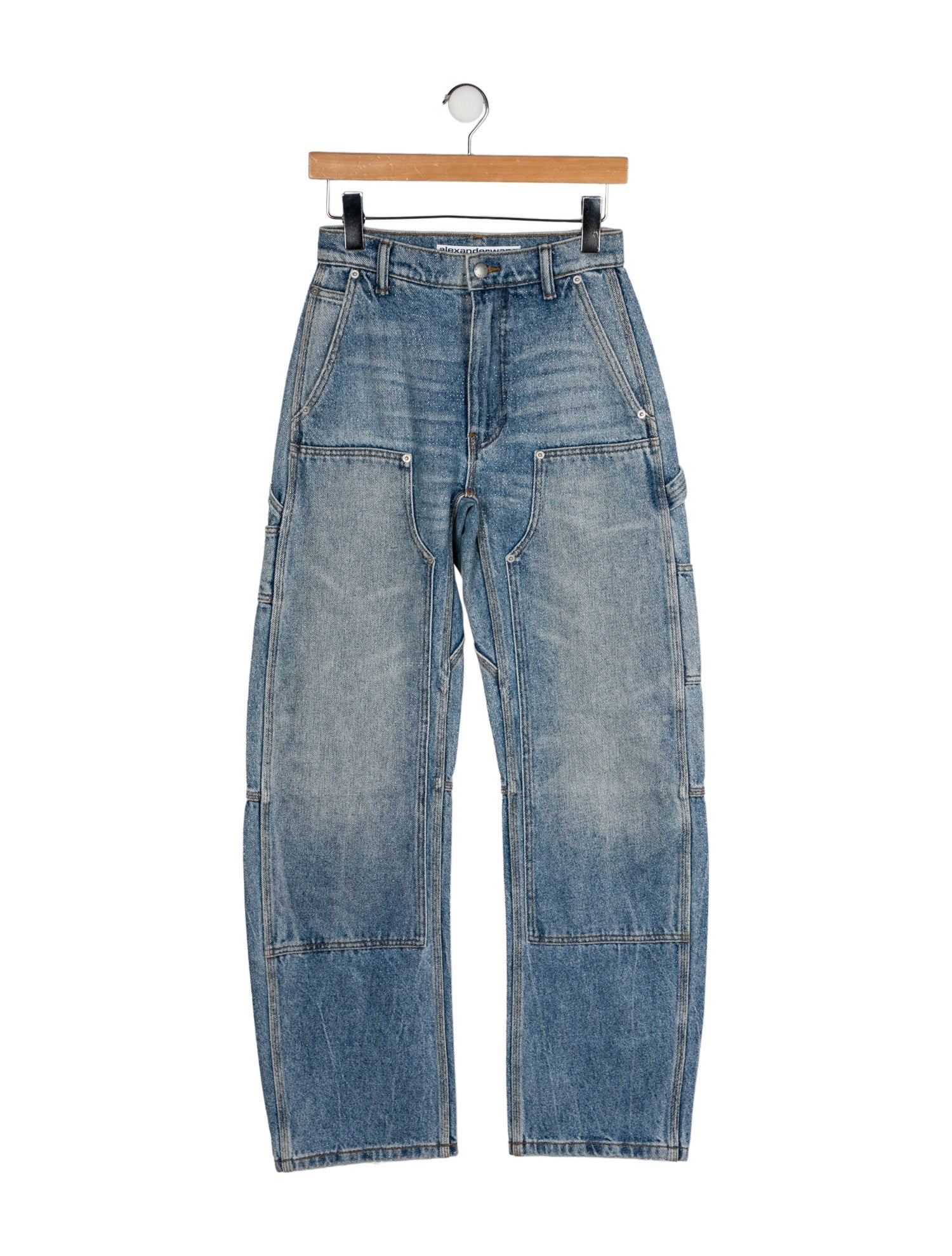 Alexander Wang Mid-Rise Wide Leg Jeans