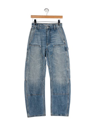 Alexander Wang Mid-Rise Wide Leg Jeans