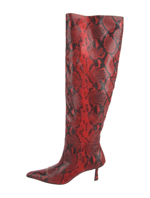 Alexander Wang Python Animal Print Boots
