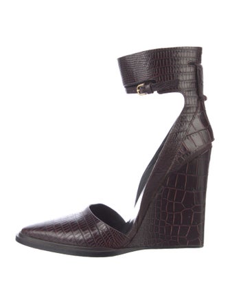 Alexander Wang Alligator D'Orsay Pumps