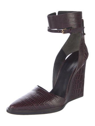 Alexander Wang Alligator D'Orsay Pumps