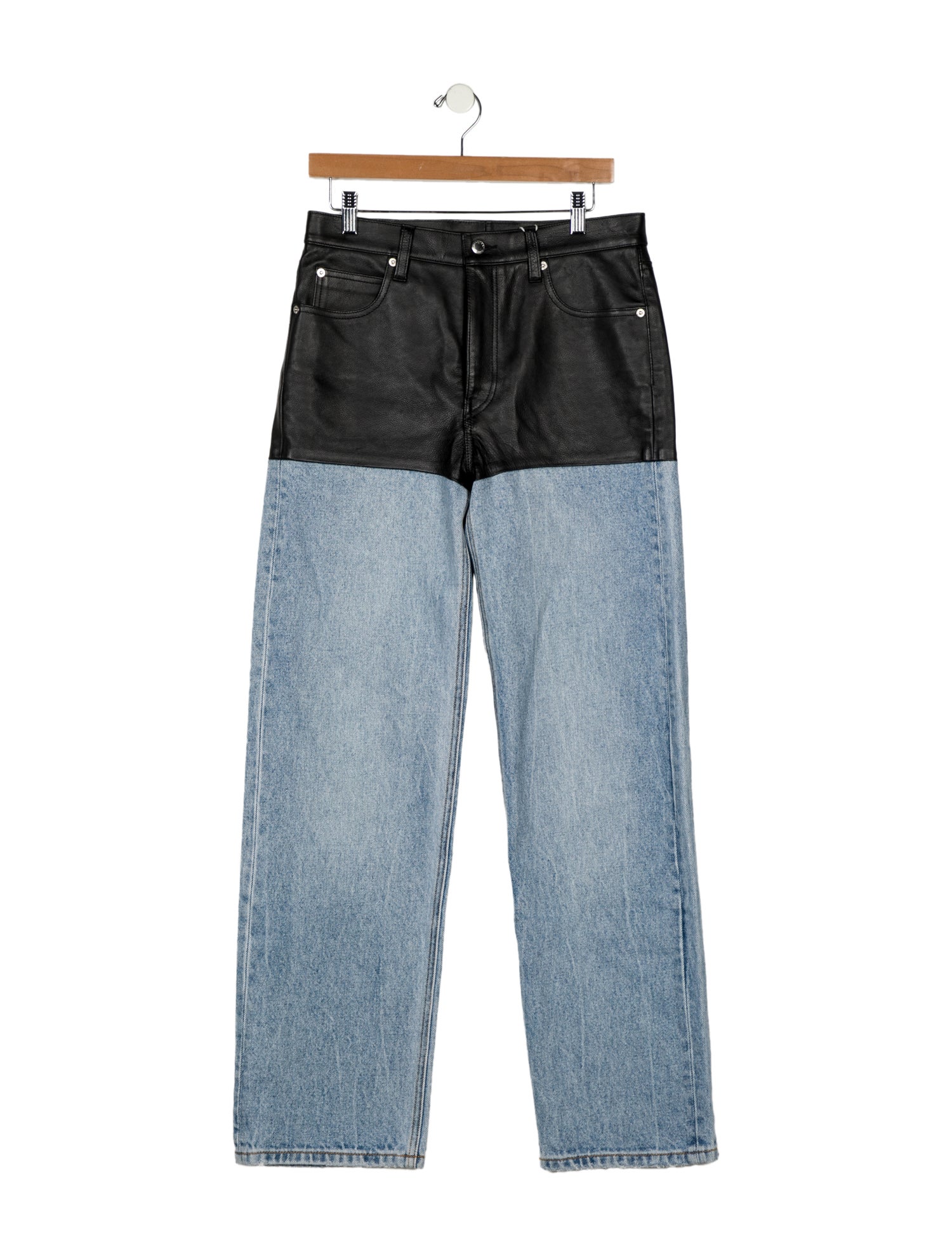Alexander Wang High-Rise Straight Leg Jeans