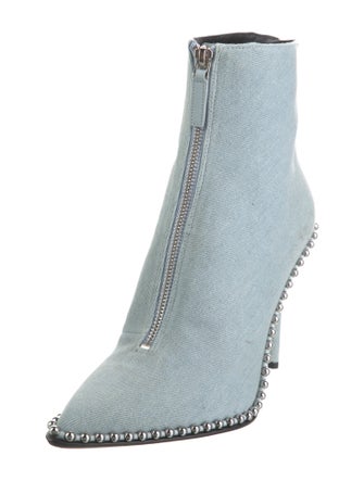 Alexander Wang Denim Printed Boots