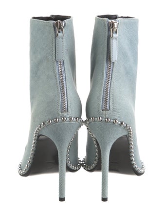 Alexander Wang Denim Printed Boots
