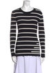 Alexander Wang Striped Crew Neck Sweatshirt
