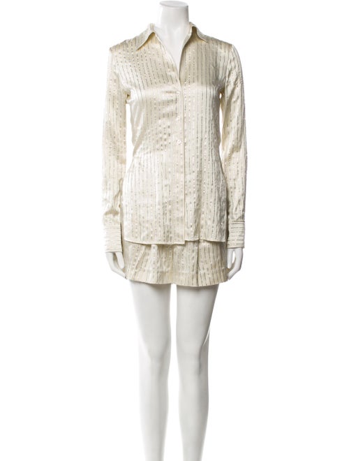 Alexander Wang Silk Striped Short Set