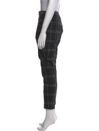 Alexander Wang Plaid Print Skinny Leg Pants