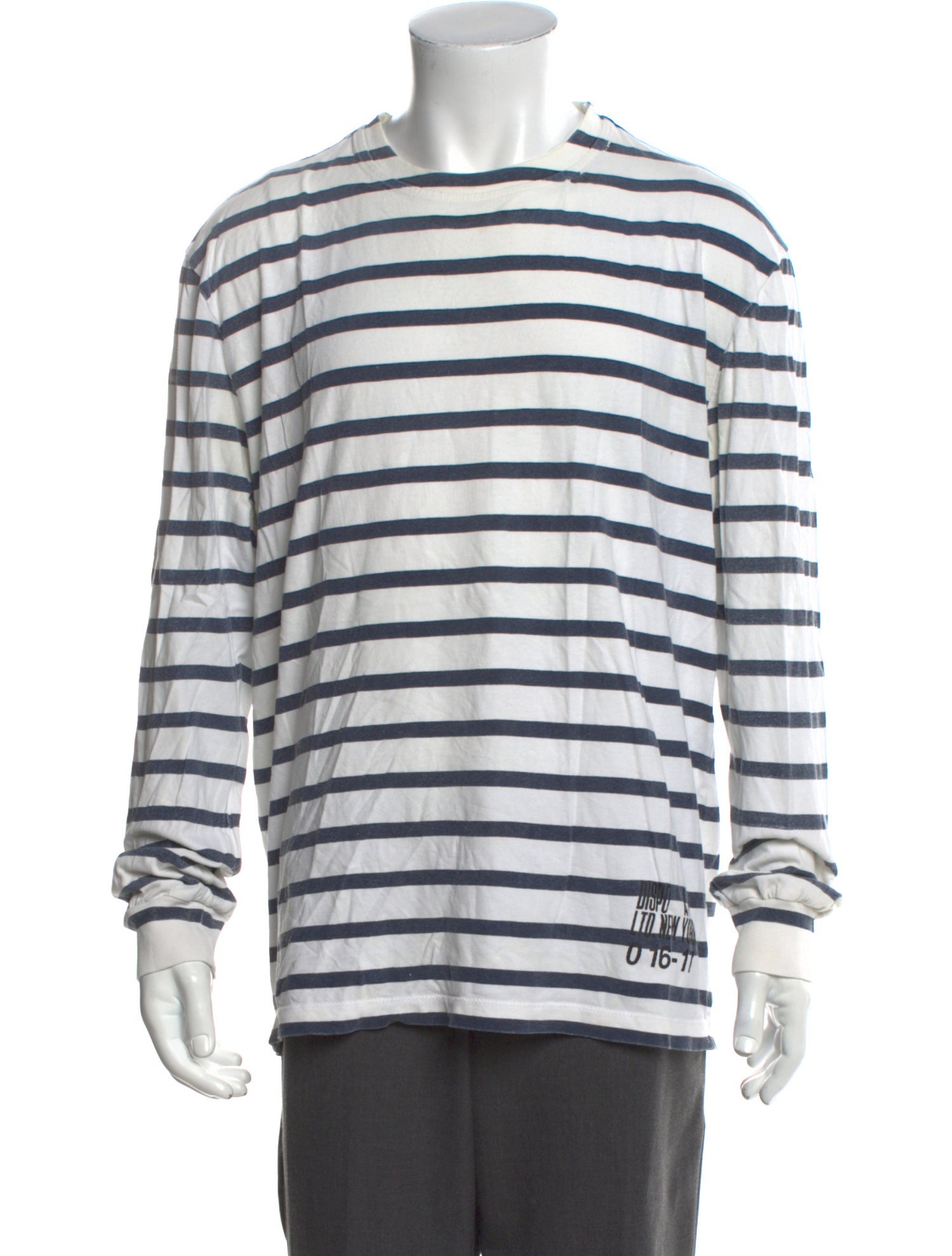 Alexander Wang Striped Crew Neck Henley