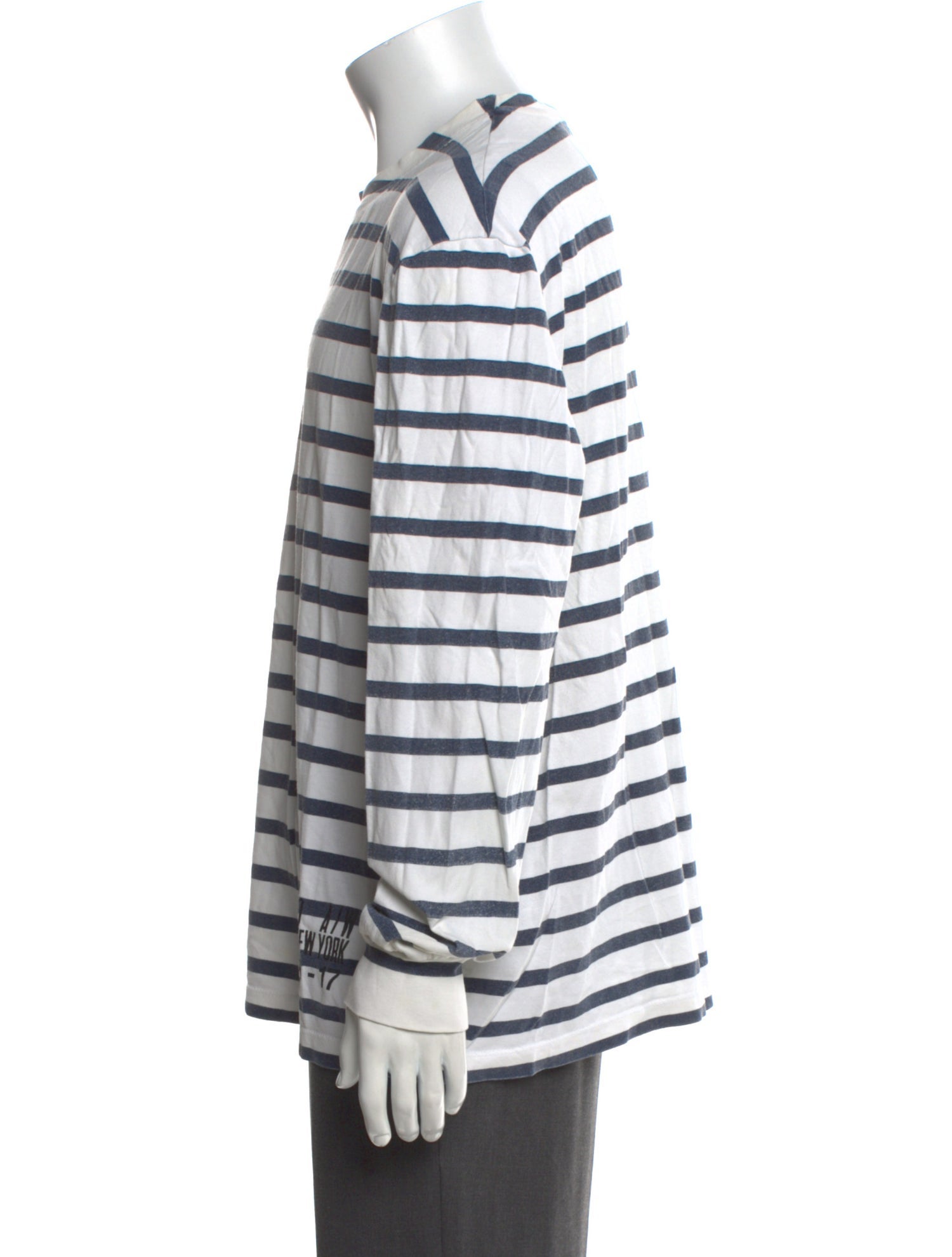 Alexander Wang Striped Crew Neck Henley