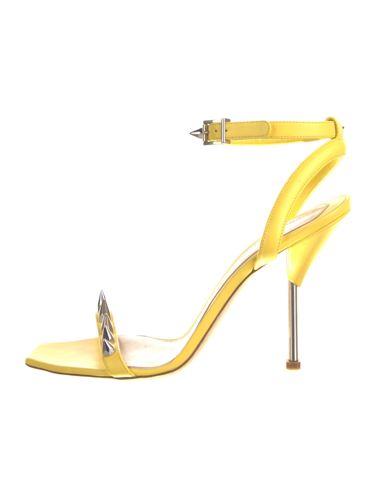 Alexander McQueen Leather Studded Accents Sandals