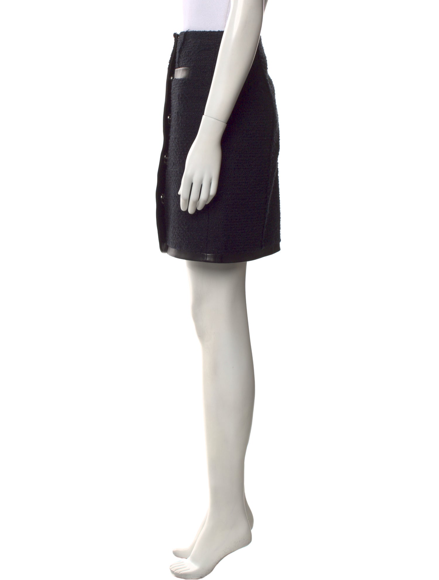 Alexander Wang Leather Trim Embellishment Mini Skirt w/ Tags