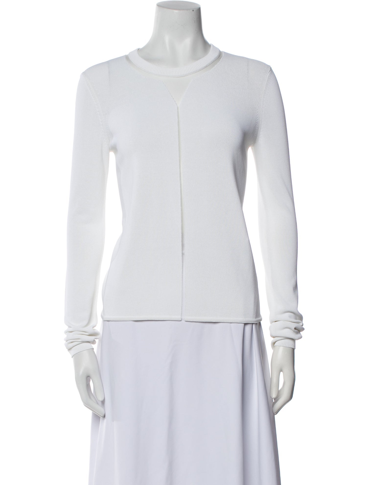 Alexander Wang Crew Neck Long Sleeve Top