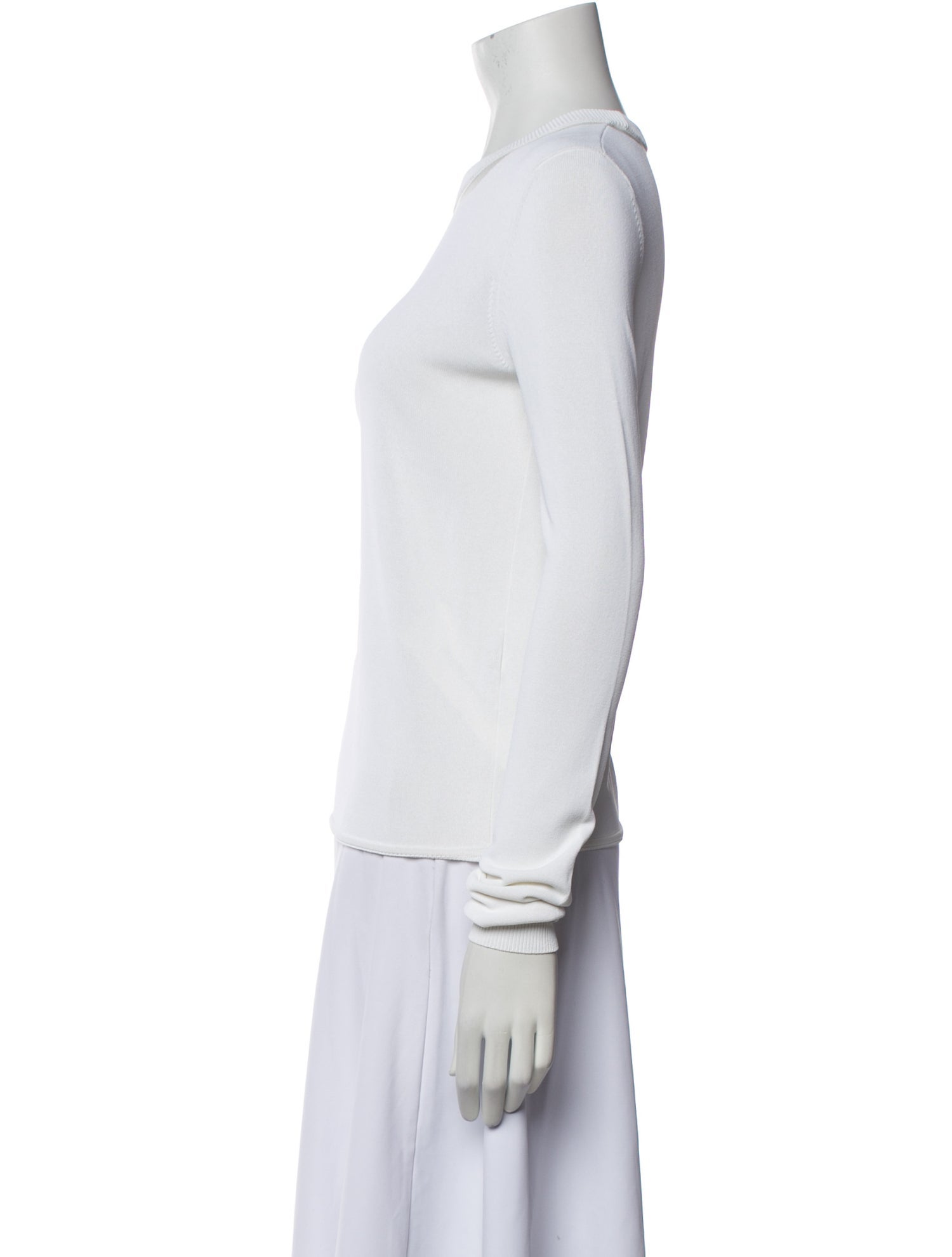 Alexander Wang Crew Neck Long Sleeve Top