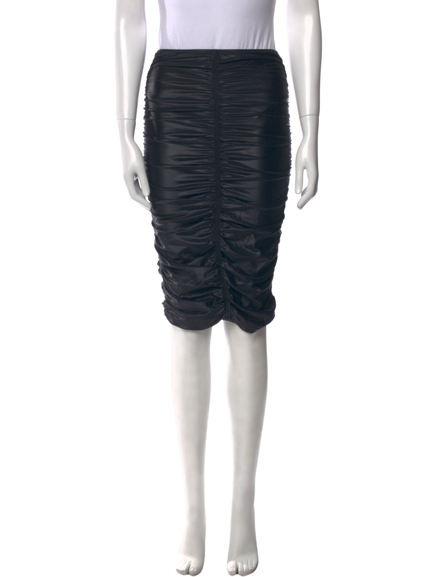 Alexander Wang Pleated Accents Knee-Length Skirt