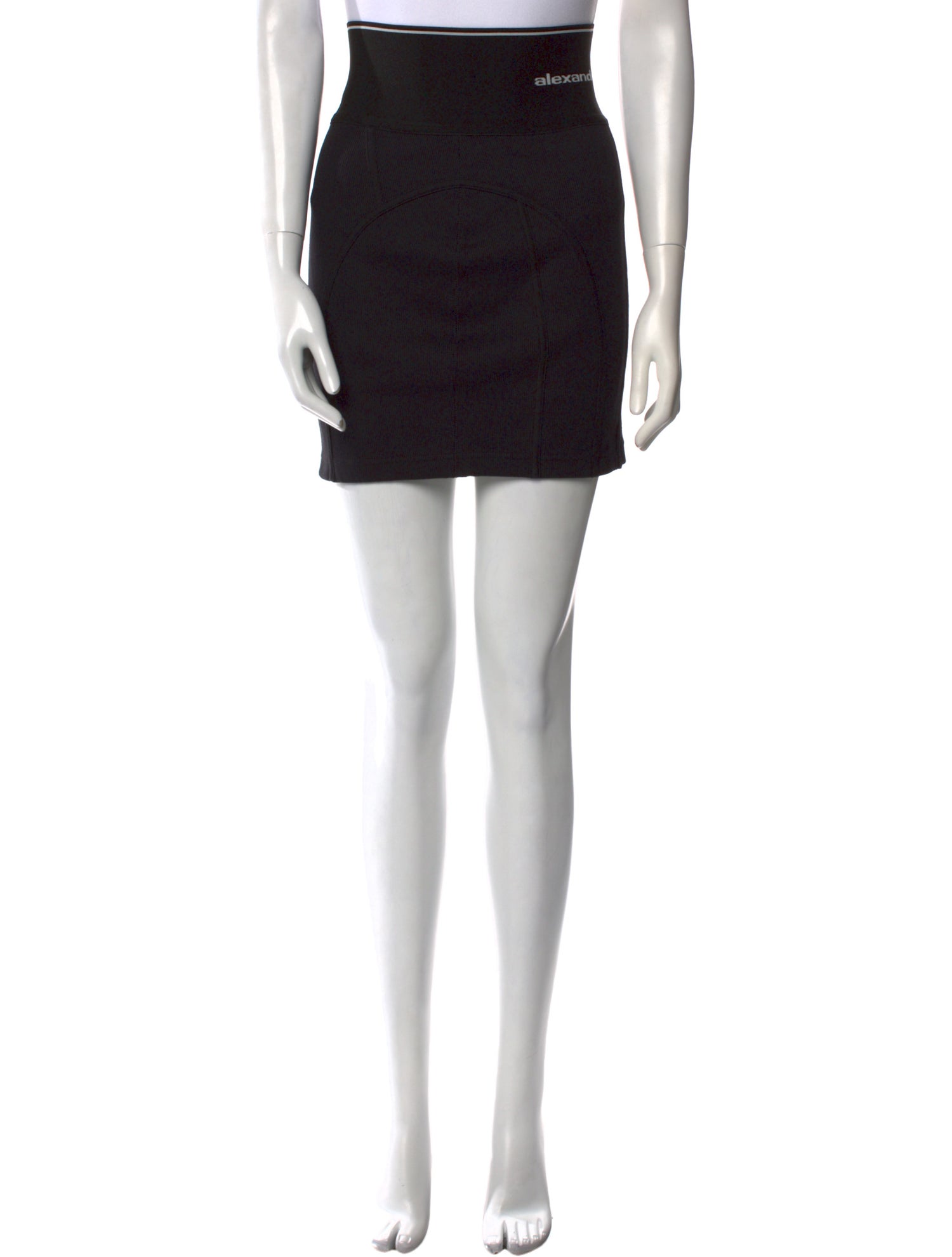 Alexander Wang Embroidered Accent Mini Skirt