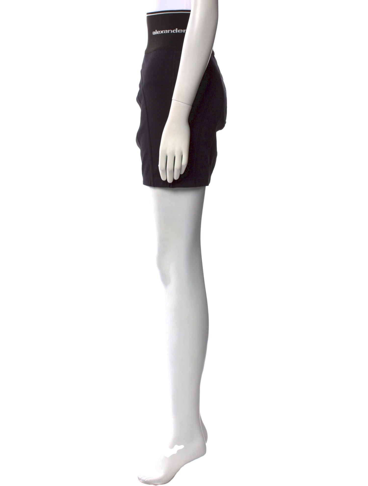 Alexander Wang Embroidered Accent Mini Skirt