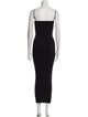 Alexander Wang Square Neckline Midi Length Dress