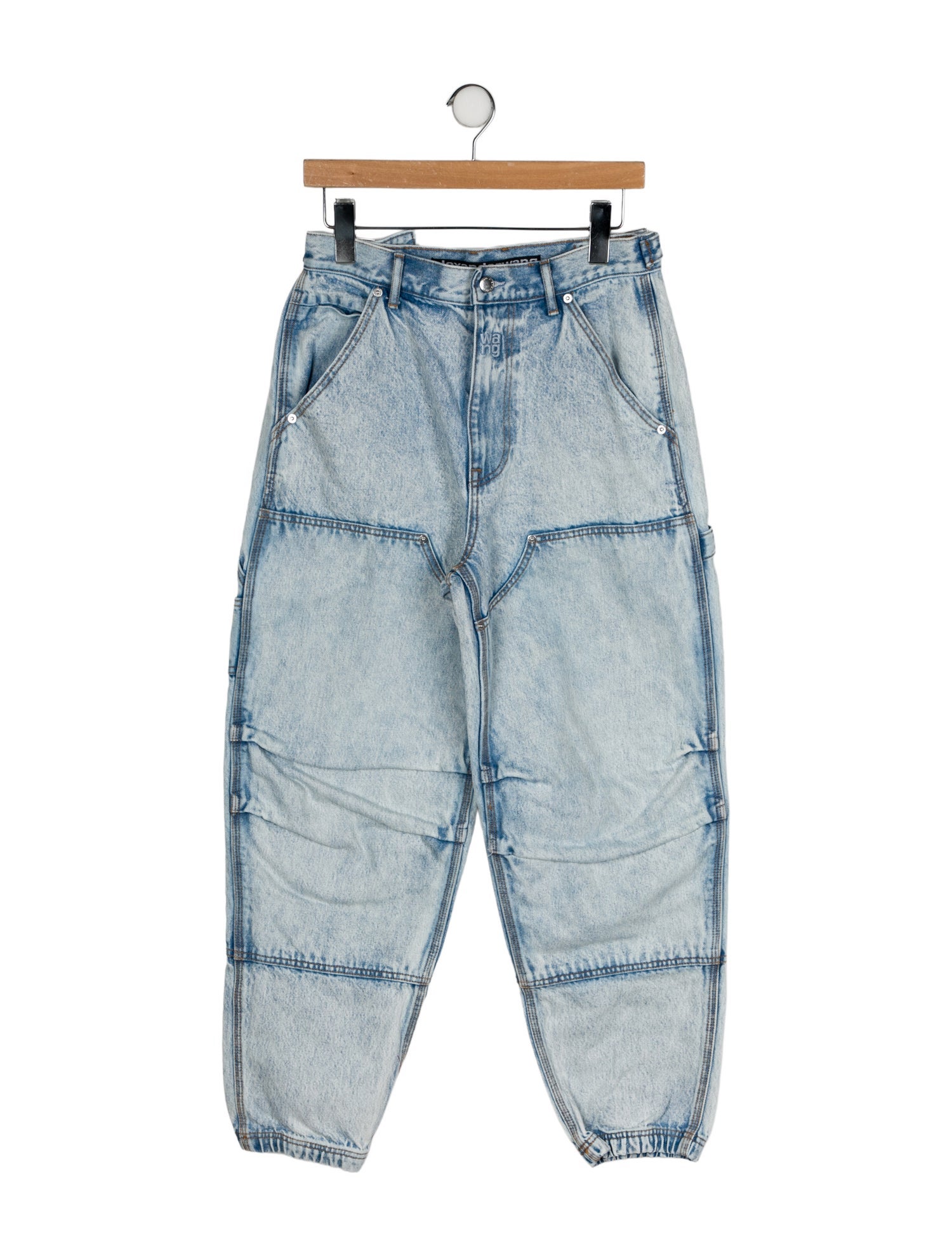 Alexander Wang High-Rise Straight Leg Jeans