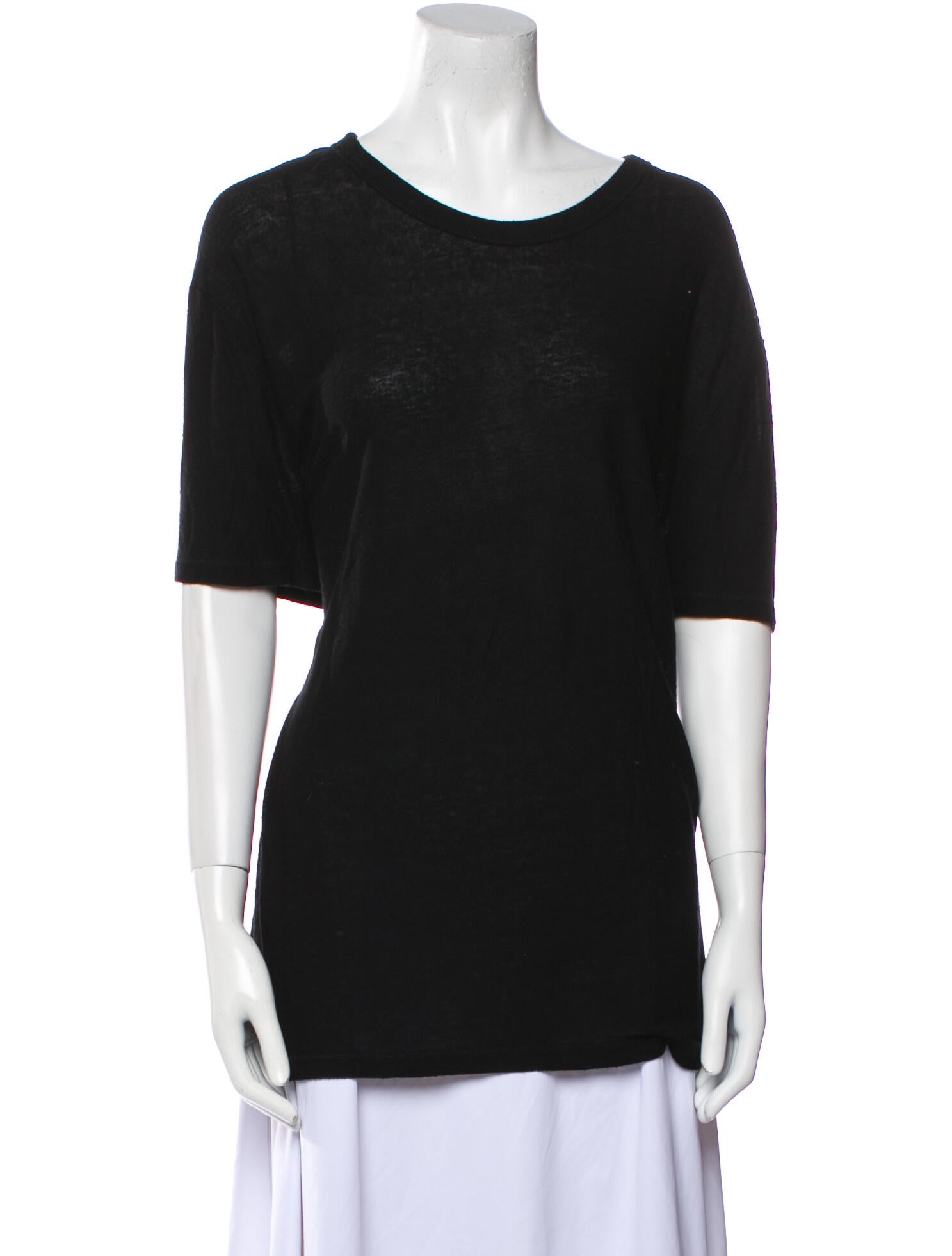 Alexander Wang Scoop Neck Short Sleeve T-Shirt