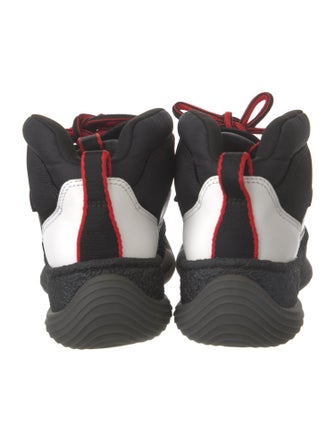 Alexander Wang Leather Colorblock Pattern Sneakers