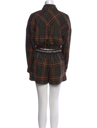 Alexander Wang Plaid Print Romper