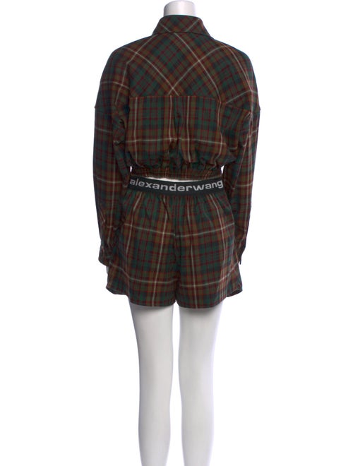 Alexander Wang Plaid Print Romper
