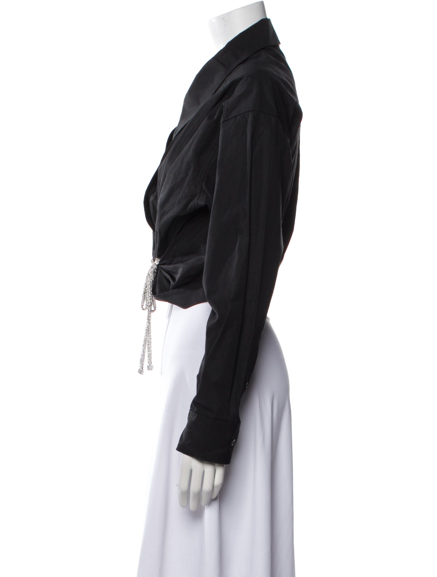 Alexander Wang Long Sleeve Crop Top